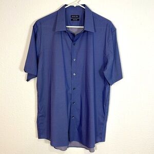 Zachary Prell Men’s Casual All Over Print Short Sleeve Button Down Shirt / XL